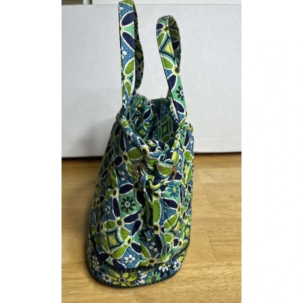 Vera Bradley Daisy‎ Small Handbag Purse Blue Green